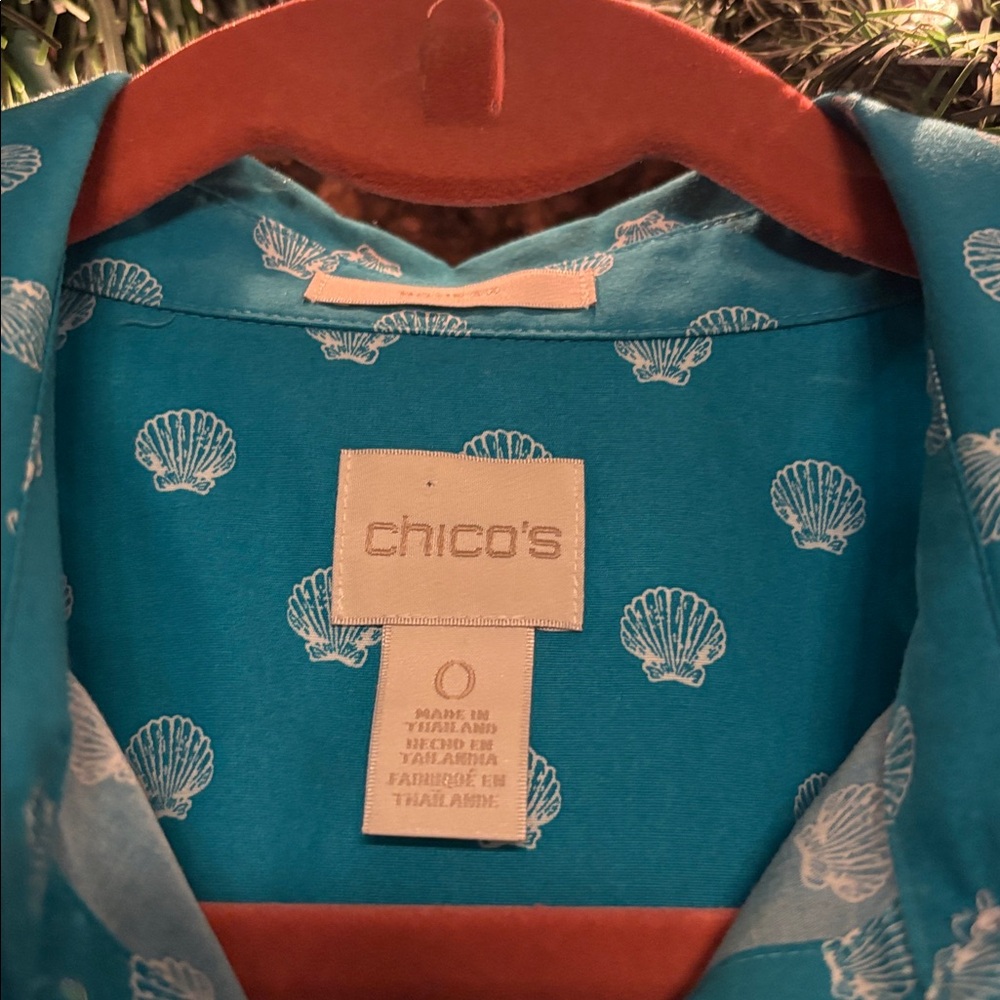 Chicos Button Down Blouse Size Small - image 6